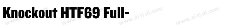 Knockout HTF69 Full字体转换